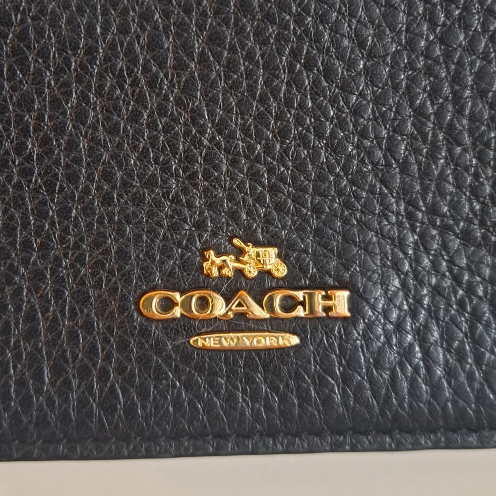 Coach Legacy Crossbody Bag F30256 Black Pebbled Leather Gold Hardware - Picture 2 of 9
